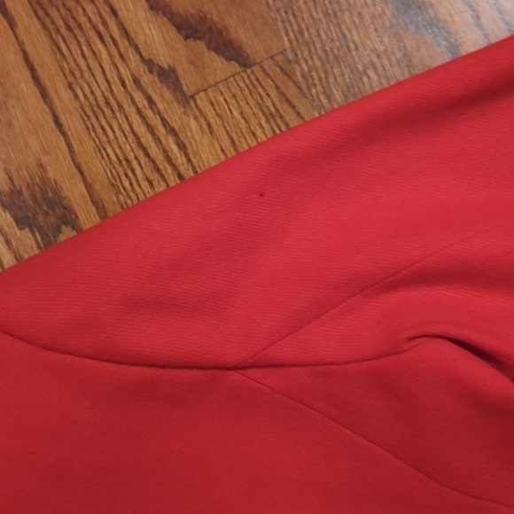 Bloomingdales classic Red wool riding coat equestrian style long blazer sz 8 - Picture 6 of 11